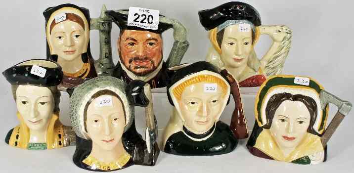 Appraisal: Royal Doulton Small Character Jugs Henry VIII and His Wives