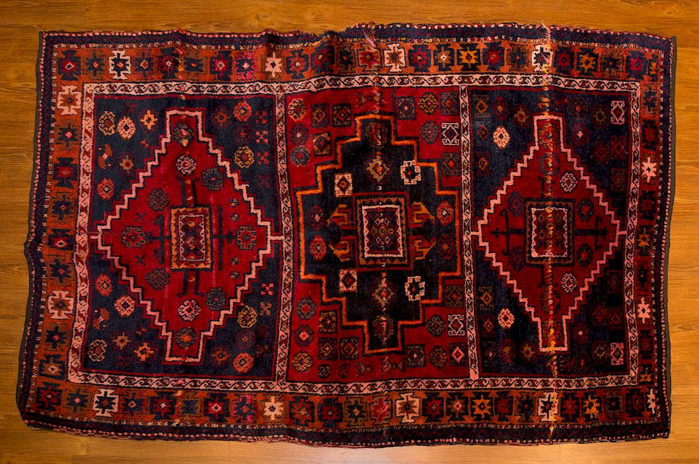 Appraisal: Turkish Yahyali Rug x hand knotted wool foundation unsheared areas