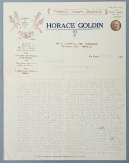 Appraisal: Goldin Horace Hyman Elias Goldstein Scathing TLS from Horace Goldin