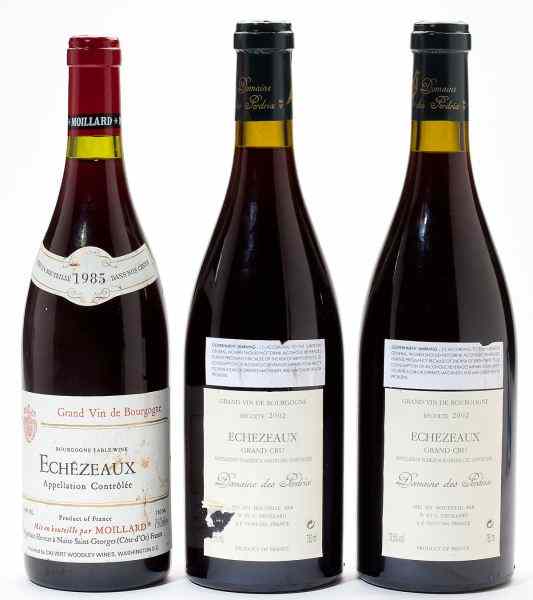 Appraisal: Echezeaux total bottlesVintage Moillard lbsl Vintage Perdrix Acquired from the