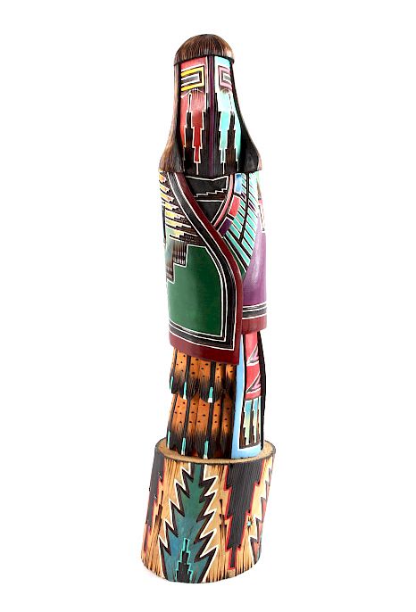 Appraisal: Navajo Native American Carved Wooden Kachina This is an excellent