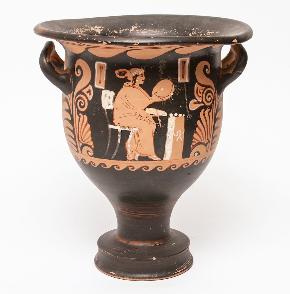 Appraisal: Greek Hellenistic Apulain Hydria Bell-Krater Vase Ancient Greek Hellenistic period