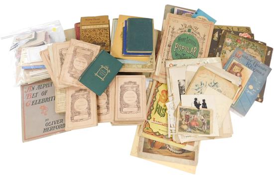 Appraisal: BOOKS Mostly children's books and ephemera pieces Betty Sage Rhymes