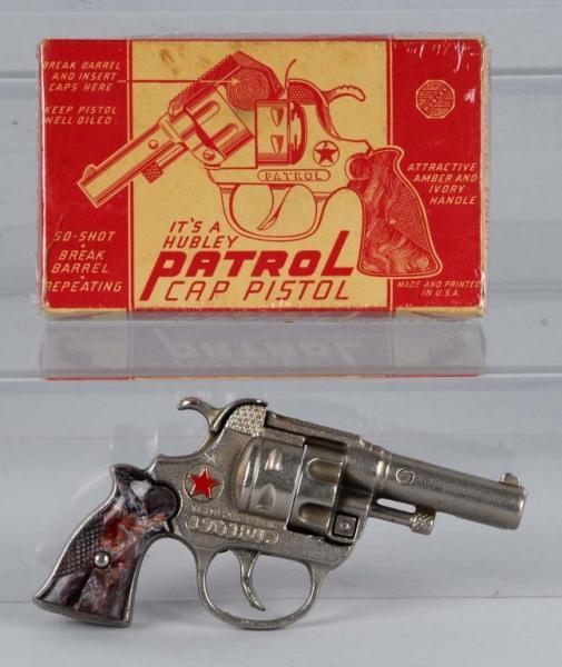 Appraisal: Cast Iron Hubley Patrol Cap Gun Description One grip is