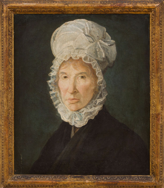 Appraisal: AMERICAN SCHOOL PORTRAIT OF A WOMAN IN A WHITE CAP