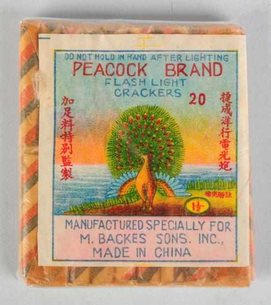 Appraisal: Peacock Brand -Pack Firecrackers Class Condition Near Mint Size -