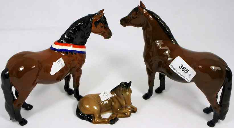 Appraisal: Beswick ponys The Dartmoor Family Jentyl Warlord and Another Bunch