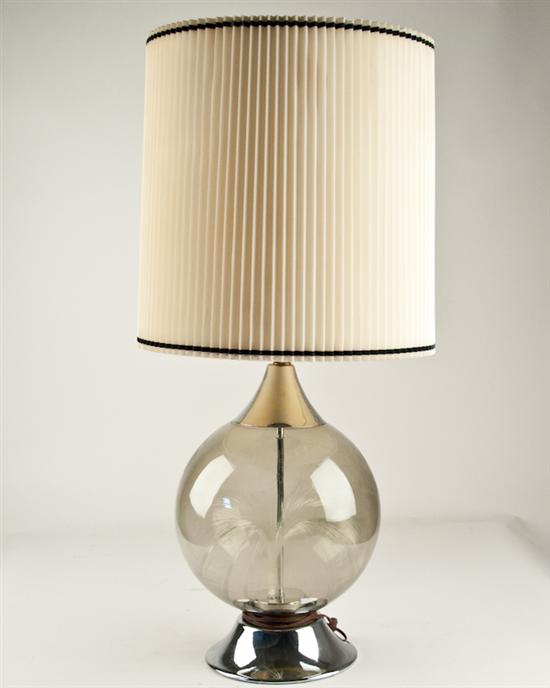 Appraisal: Fiber Optic and Chrome Lamp H