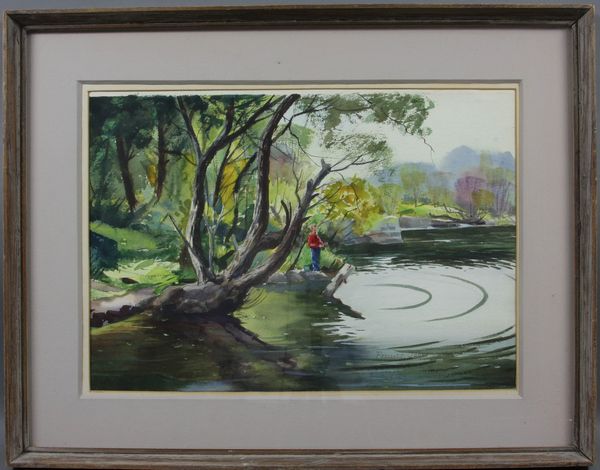 Appraisal: Prescott M Jones American - Mill Pond Rockport w c