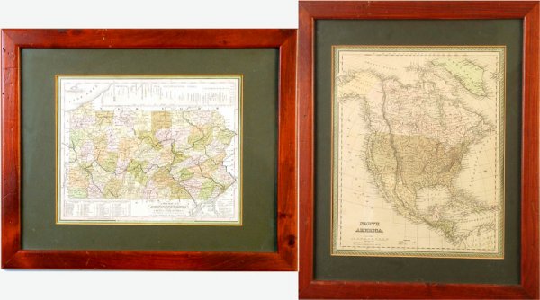 Appraisal: Pair of th century maps The first being a map