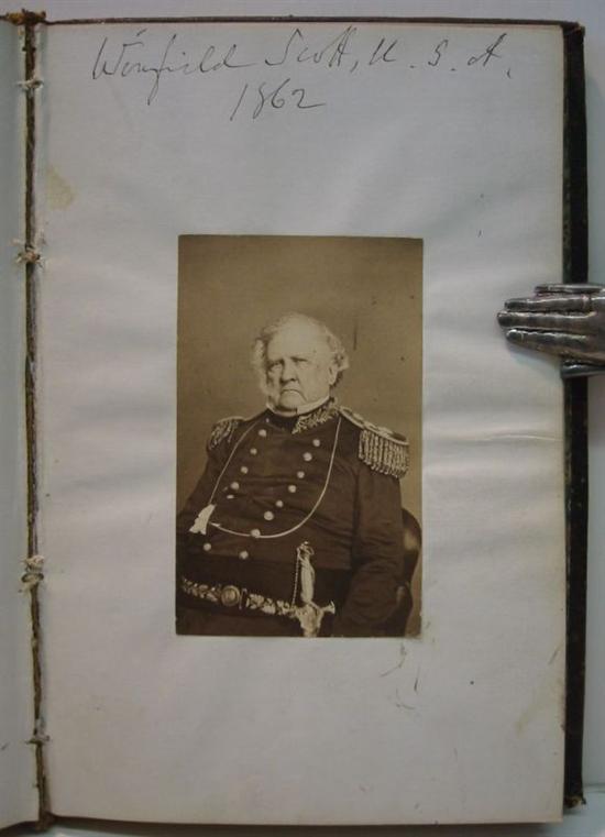 Appraisal: CIVIL WAR Autograph album begun by W esley D Barnes