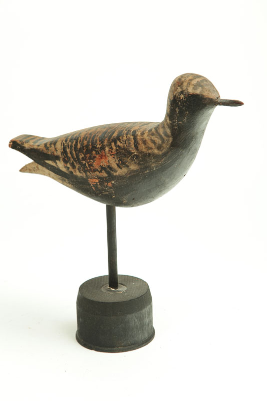 Appraisal: SHORE BIRD DECOY American early th century softwood Old paint