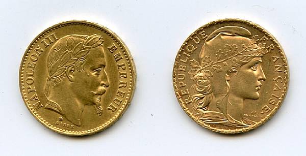 Appraisal: France Francs BB KM about uncirculated or better