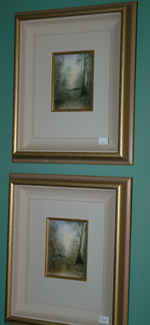 Appraisal: PETER FORESTER WHITE Landscape Scenes Watercolours x cm pair