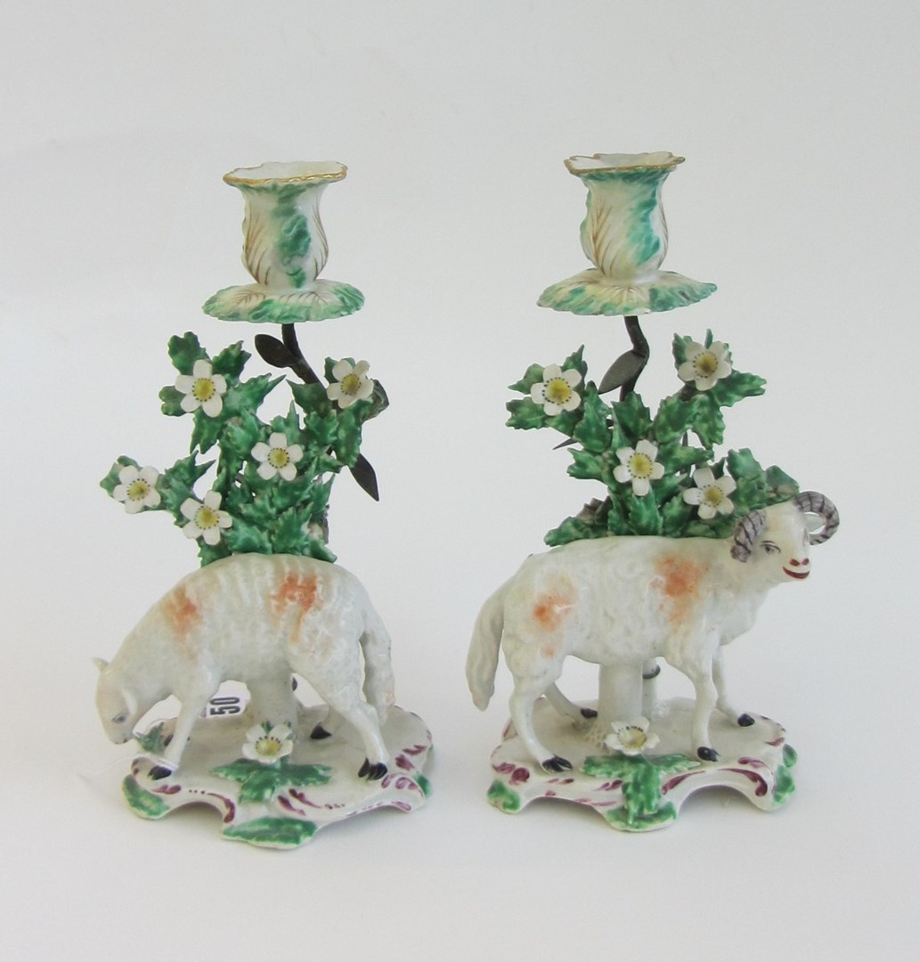 Appraisal: A pair of Bow models of sheep circa each standing