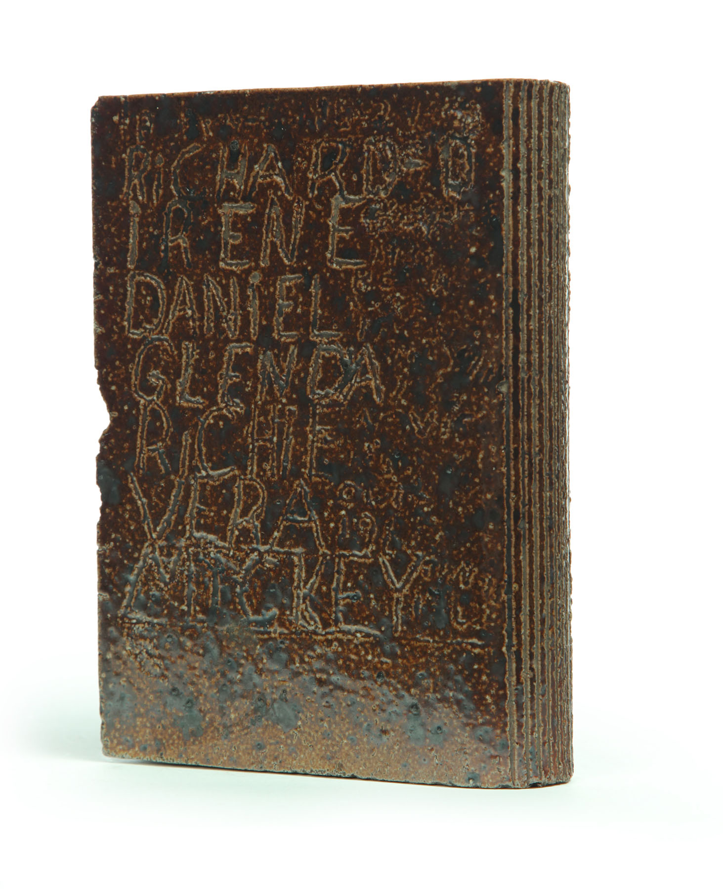 Appraisal: SEWERTILE BOOK Probably Ohio early th century Solid book with