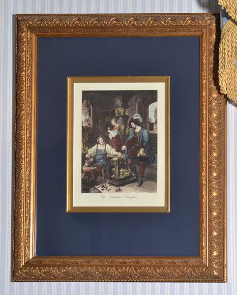 Appraisal: FRAMED COLOUR ENGRAVING THE GOLDSMITH'S DAUGHTER