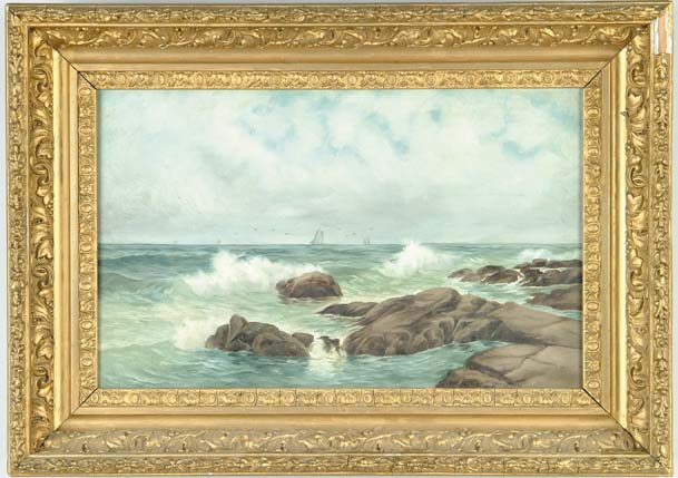 Appraisal: UNSIGNED American Early th Century NEW ENGLAND COAST Oil on