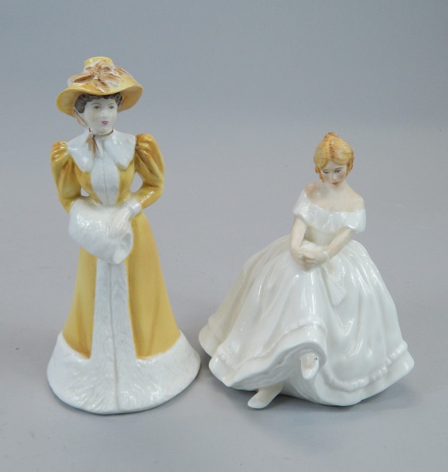 Appraisal: Two porcelain figures a Royal Doulton figure Heather and a