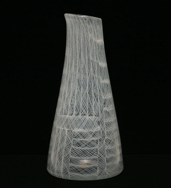 Appraisal: Venini Mosaico Zanfirico glass vase designed by Fulvio Bianconi Composed