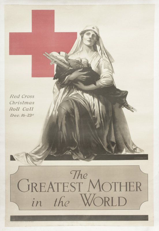 Appraisal: Red Cross Poster The Greatest Mother in the World Red