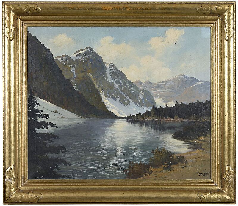 Appraisal: Robert William Wood British California - California Rockies signed lower