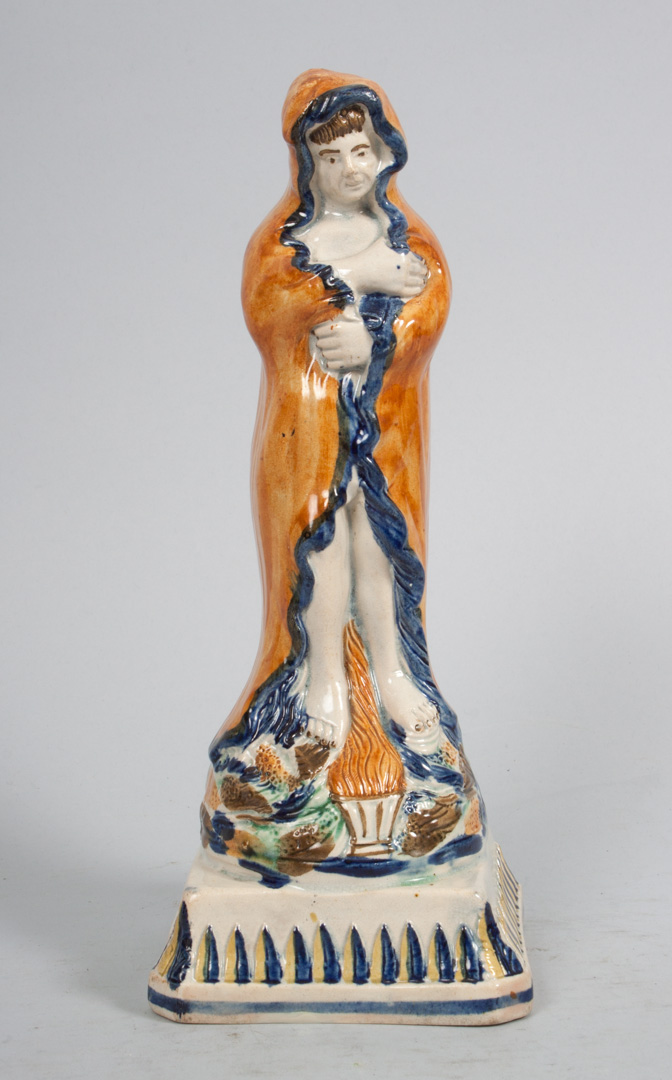 Appraisal: a Staffordshire pearlware figure of Winter circa probably Enoch Wood