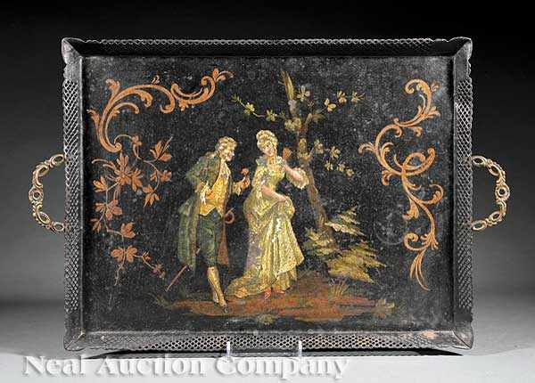 Appraisal: A George III T le Peinte Tray early th c