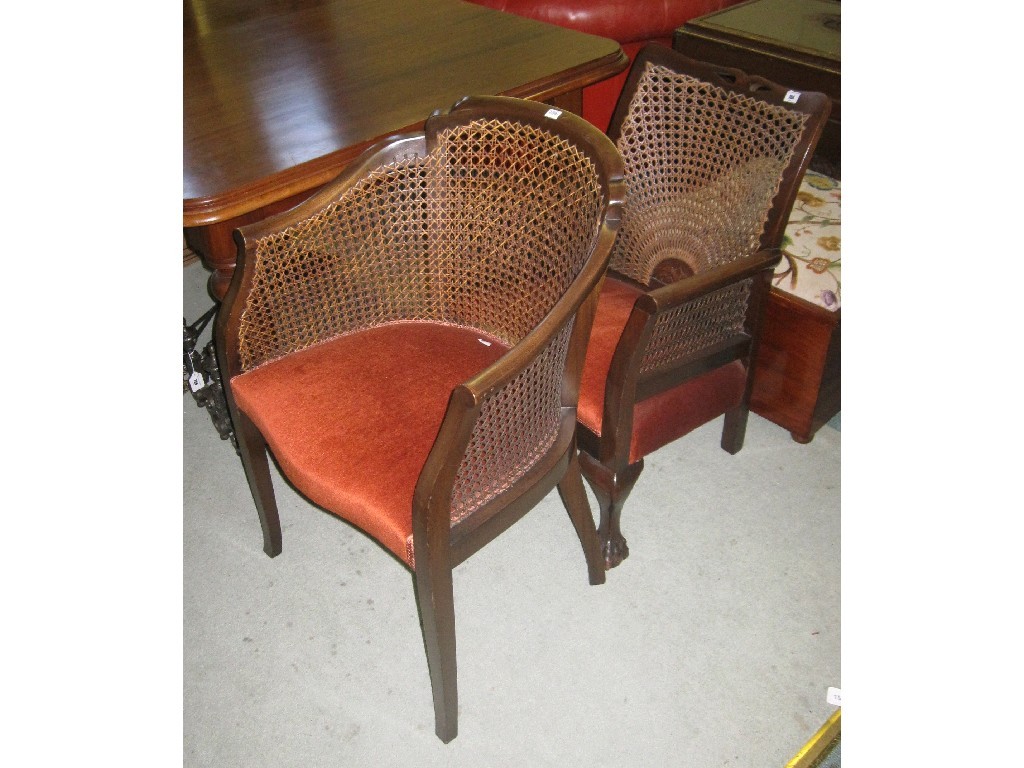 Appraisal: Lot comprising bergere chairs