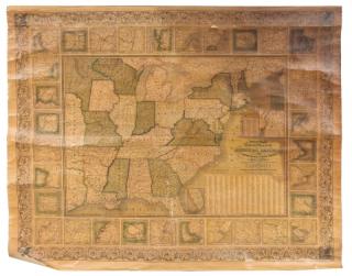 Appraisal: MITCHELL S Augustus - Mitchell's New National Map exhibiting the