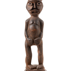 Appraisal: A Cameroon Style Carved Wood Figure Mid- th Century Height