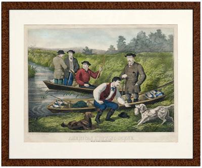 Appraisal: Thomas Kelly hunting print American Hunting Scene Wild Duck Shooting