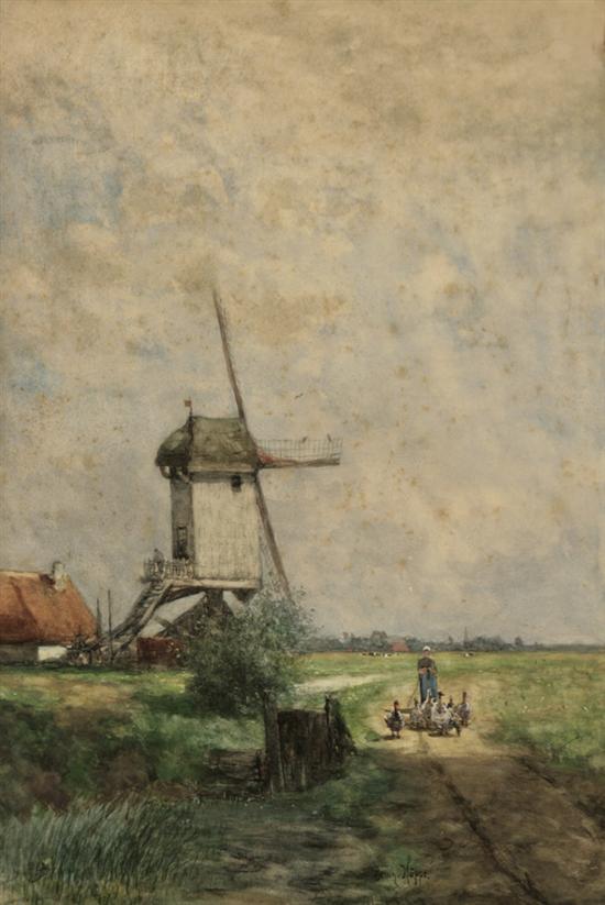 Appraisal: Group of Two Works A Ferdinand Bernhard H ppe Dutch