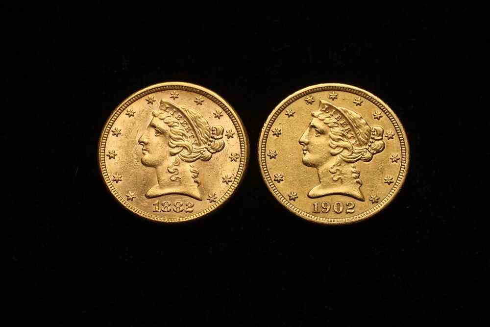 Appraisal: COINS - Liberty Gold Coins and S