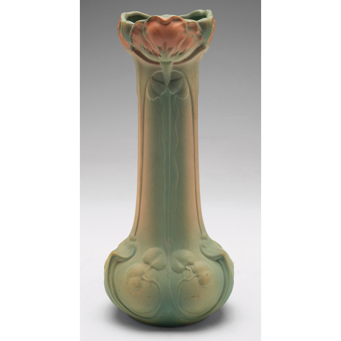 Appraisal: Weller L'Art Nouveau vase large form with a poppy design