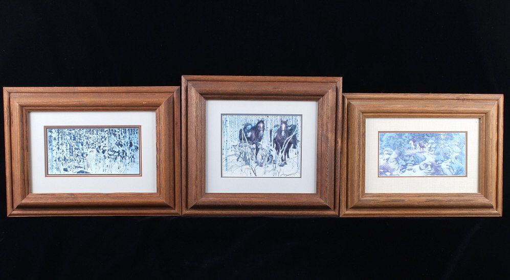 Appraisal: Set of Bev Doolittle Western Framed Prints Included in this