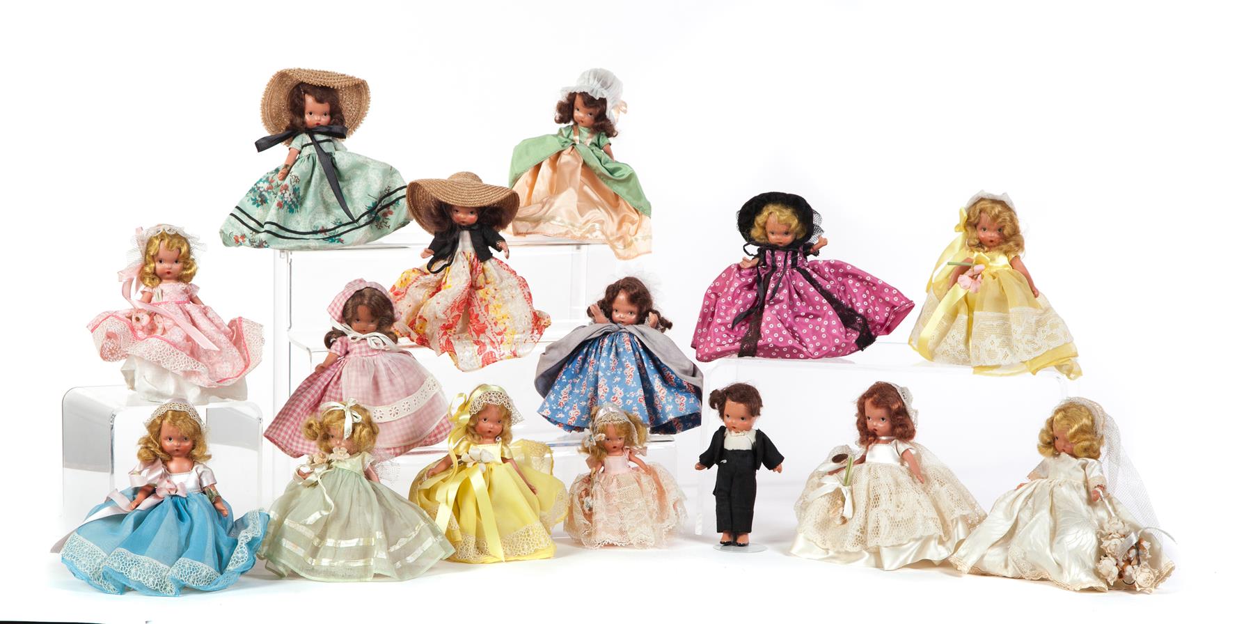 Appraisal: COLLECTION OF FIFTEEN NANCY ANN DOLLS INCLUDING THE BRIDAL SERIES