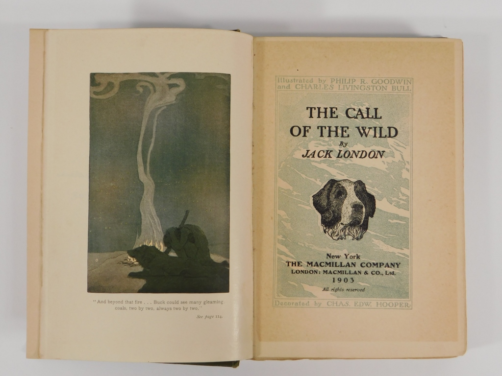 Appraisal: JACK LONDON THE CALL OF THE WILD FIRST EDITION New