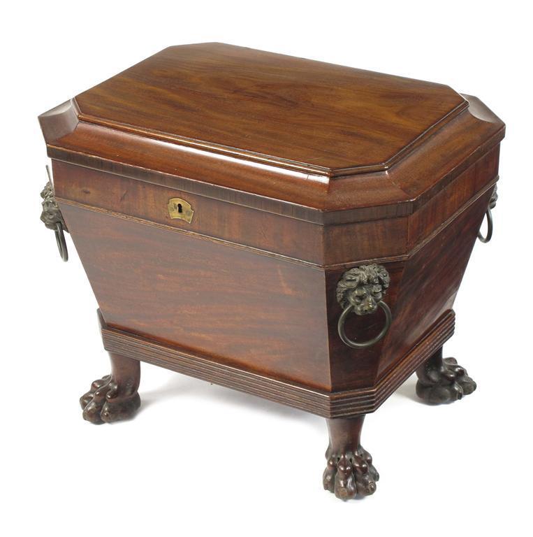 Appraisal: A late Regency mahogany cellaret