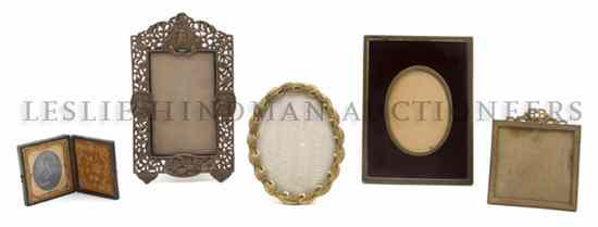 Appraisal: A Group of Four European Frames together with a daguerreotype