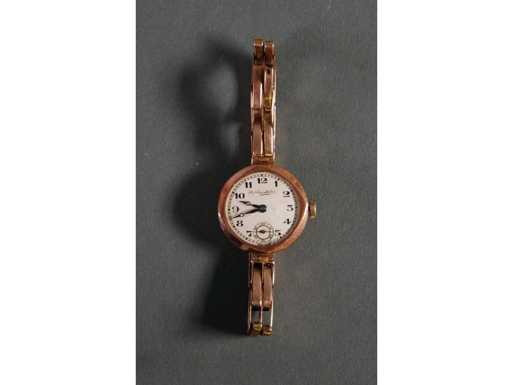 Appraisal: THOMAS RUSSELL SON LADY'S CT GOLD WRIST WATCH with Swiss