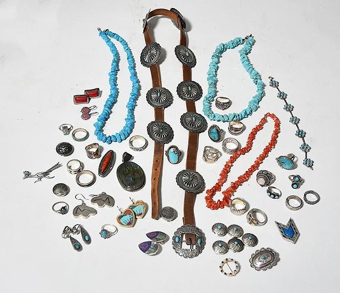 Appraisal: Selection of Native American Jewelry Lot of Native American jewelry