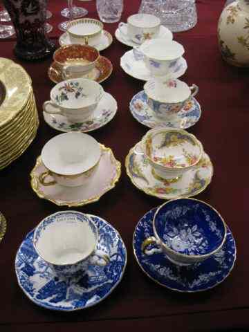 Appraisal: Fine China Cups Saucers includes Royal Crown Derby Aynsley Paragon