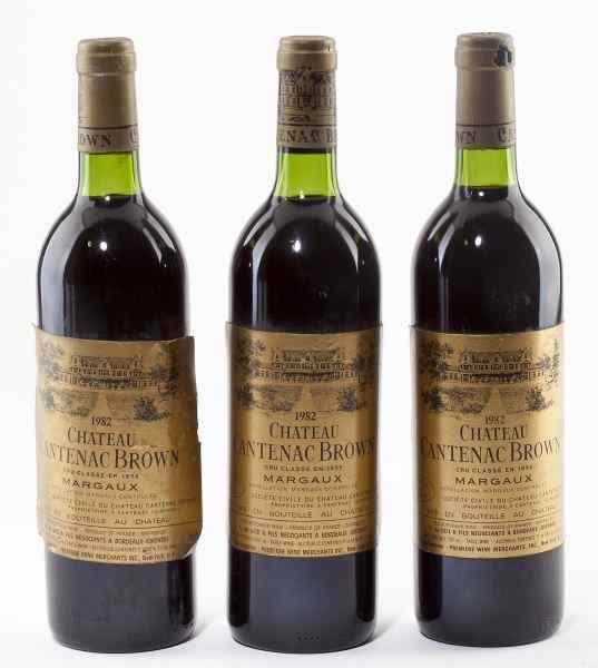 Appraisal: Chateau Brane-CantenacMargaux bottles ts ll''This shows wonderful finesse Brick red