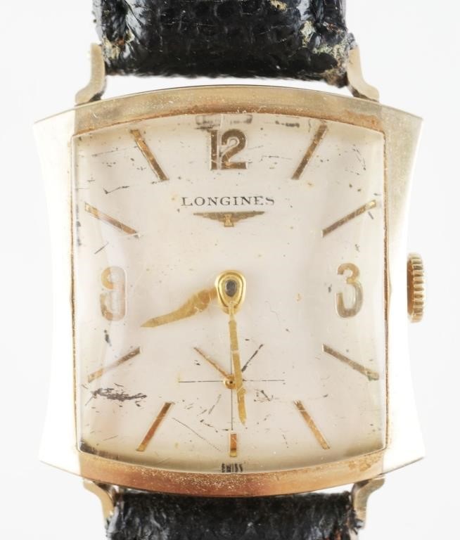 Appraisal: Vintage s Longines k gold filled -jewel wristwatch Runs when