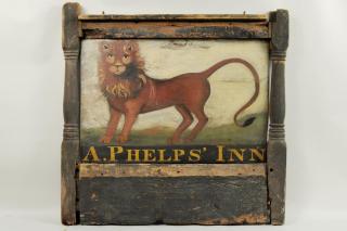 Appraisal: A Phelps Inn Painted Tavern Sign A Phelps Inn painted