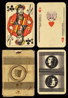 Appraisal: Vass Haus Bergmann Zigarettenfabrik Advertising Playing Cards Dresden ca OB