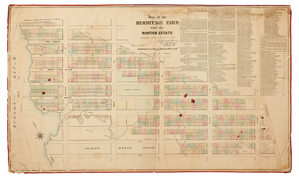 Appraisal: NEW YORK CITY Holmes John Bute Map of the Hermitage