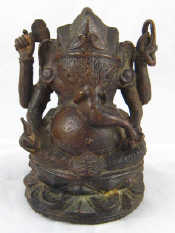 Appraisal: A bronze figure of Ganesh ht cm