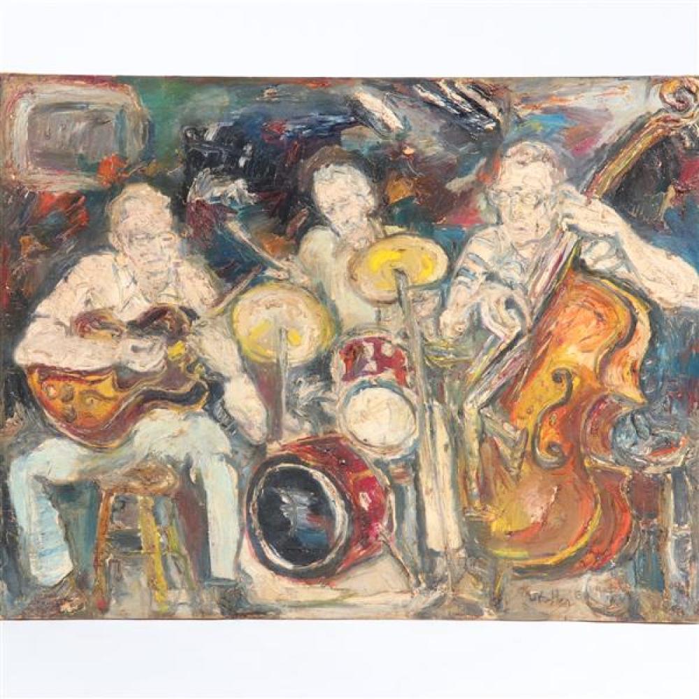 Appraisal: STEPHEN STOLLER NEW YORK INDIANAPOLIS B JAZZ BAND OIL ON